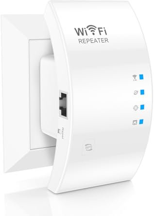 WLAN Verstärker, 1800Mbit/s WiFi Verstärker WLAN Repeater Dualband 4 * 180° Schwenkbare Antennes, Ethernet-Anschlussvon, WLA n Booster von Repeater/AP/Router Modus, Simple Einrichtung, EU Plug