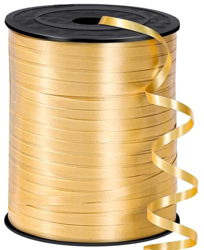 Woric 600 Yards Gold Curling Ribbon, 1/5in Balloon String