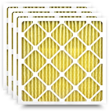 Filter-Monster 20x20x1 MERV 11 Pleated HVAC Air Conditioner Furnace Replacement Air Filter, 4 Pack (Actual Filter Dimensions 19.5 x 19.5 x .75 inches)