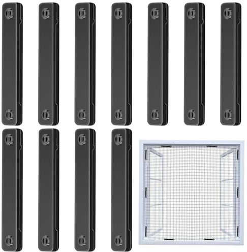 Iouyjiu Chiusura Magnetica per Zanzariera,12 Pezzi Clip Magnetiche con Adesivo - Ferramenta Per Finestre Di Ristorante Scuola Ingresso Casa Uffici Caffetteria