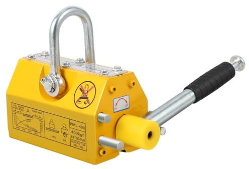 Magnetic Lifter, Pulling & Lifting, 880 Lbs/399 Kg Pulling Capacity, Heavy Duty Lifting Magnet with Release, Permanent Lift Magnets for Hoist Shop Crane Block Board