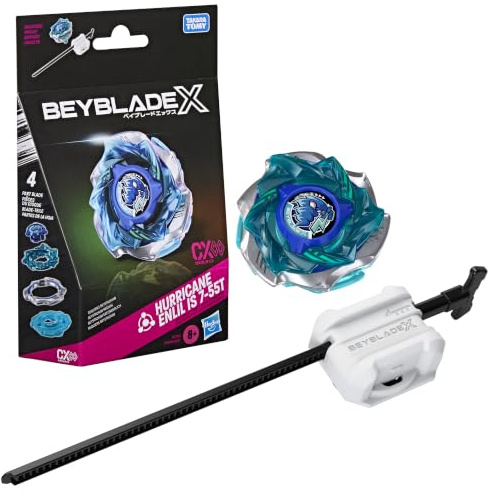 Beyblade X Hurricane Enlil IS 7-55T CX Infinity Starter Pack Set, Takara Tomy Balance Type Top and Launcher, Battling Tops Game Toys, Ages 8+