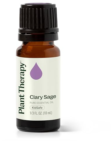Plant Therapy Clary Sage Essential Oil 100% Pure, Undiluted, Natural Aromatherapy, Therapeutic Grade 10 mL (1/3 oz)