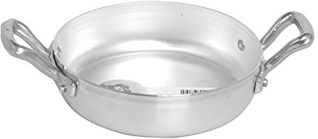 Pentole Agnelli, FAMA126, Tegame Con 2 Maniglie, Alluminio, Argento