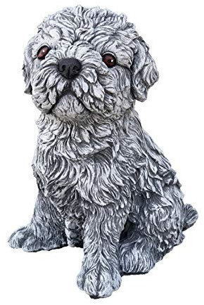 Statua Scultura Cane Shih-Tzu, Fatto a Mano, Resistente al Gelo