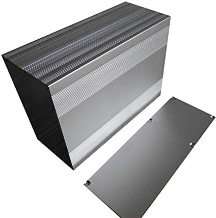 Aluminum Instrument Box, Aluminum Project Box Electronic Enclosure Case for PCB Board DIY, 85x145x250mm