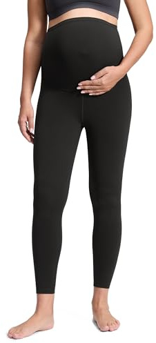 CRZ YOGA Butterluxe Maternity Leggings 25 - Over The Belly Buttery Soft Workout Activewear Yoga Womens Pregnancy Pants Black X-Large