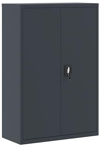 vidaXL Armadio Classificatore Antracite 90x40x140 cm in Acciaio