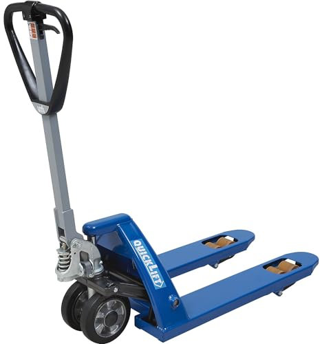 eurokraft Pro | Transpaleta con QuickLift | Ruedas de Caucho Macizo de Poliuretano | Longitud de.