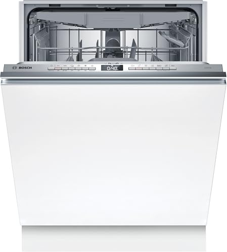 Bosch Geschirrspüler 60 cm, Vollintegriert, Besteckschublade, Automatisierte Startzeit, VarioFlex-Körbe und VarioSchublade - Flexibilität und Komfort beim Beladen, Extra Trocknen, SMV4HVX14E