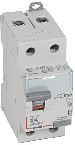 Interrupteur différentiel 2P 230V~ 80A type AC 300mA - 2 modules