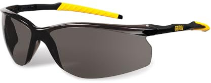 Gerin Lunette Style Solaire | Lunette de protection | Anti-rayures & Anti-buée | Protection Solaire | Protection latérale | Insert antiglisse | Noir | Certifié CE