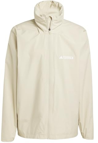 adidas Men's Terrex Multi Essentials 2 Layer Rain Jacket, savannah, M