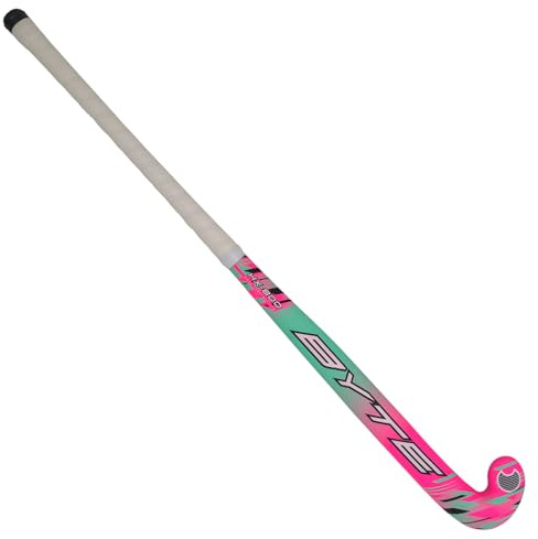 BYTE HX800 WOODEN OUTDOOR HOCKEY MINT/PINK (34'' LIGHT)