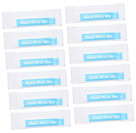 KOMBIUDA Sal para Limpiar la Nariz 2,7 G X 40 Paquetes Solución Salina Fisiológica Mezcla para Enjuague Nasal Cuidado Nasal Adulto y Niño Uso Diario Protección de Senos Paranasales