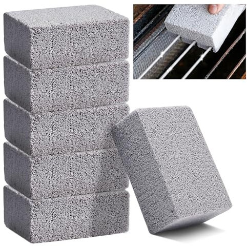 Bekeify 6 Piezas Bloque para Limpieza de Parrilla Piedra de Limpieza de Pómez Piedra Pómez Cleaning Block Herramienta de Limpieza de Barbacoa para Asar A La Parrilla