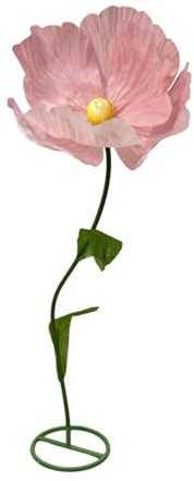 Colcolo 66,9 Große Künstliche Papierblumen, Riesige Blumen zur Dekoration, 3D Handgefertigte Papierblume für Garten, Hotel, Büro, Fotorequisiten, Hochzeit, Kunstgalerie, Schaufensterdekoration, Rosa