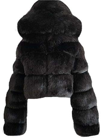 Women's Faux Fur Coat Short Artificial Fur Overcoat Solid Thick Outerwear Shaggy Parka Cardigan Jacket Winter Warm Fuzzy Jacket Elegant Ladies Puffer Short Coat Outerwear for Party