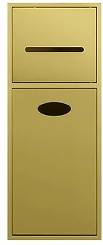 Nicho de Ducha de Acero Inoxidable, 20x52x13,5 cm, Soporte Empotrado para Almacenamiento de Ducha, Soporte para Papel higiénico, nicho de Ducha con Puerta para baño de Hotel o residencial (C