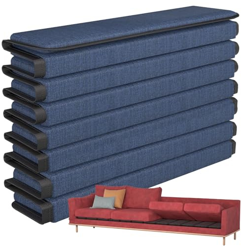 VERONLY Soporte de cojín de sofá para asiento caído (60 x 170 cm) de madera para sofá de 3 plazas, tableros rejuvenecedores grandes con superficie Oxford y tratamiento extragrueso (azul marino)