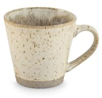 H&H Set 6 Tazze da Caffè in Porcellana Laos 160 cc – Colori Assortiti Beige e Sabbia – Design Minimal – Perfette per Espresso, Caffè e Cappuccino – Adatte anche alla Ristorazione