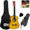 Mad About CLG1 Klassische Gitarre für Kinder, 1/2 Größe, im Set, für Linkshänder - Spanische Gitarre,halbe Größe, im Set mit Tasche, Ersatzsaiten, Gurt, Pick, Ideal für Kinder im Alter von 6-8 Jahren