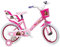 Masha et l'Ours Vélo Enfant Blanc/Rose Taille 16