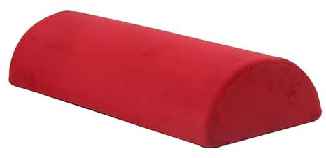 Mud Defeater Motor Halbrolle Nackenkissen 46-18-9 – Kniekissen und Nackenrolle, Flexibler Visco-Schaumstoff, Kissen mit Bezug aus Mikrofaser und waschbar, Rot, L 46 x B 18 x H 9 cm