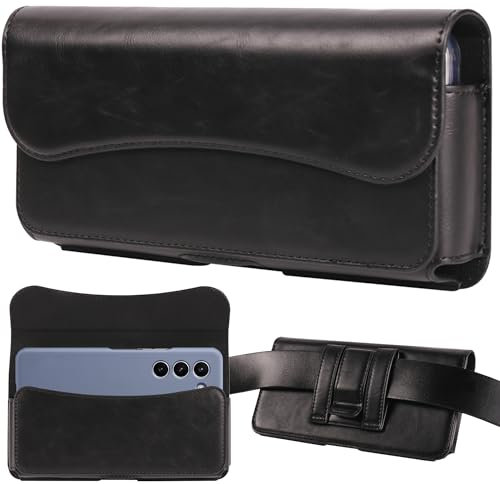 INGIDO Holster for iPhone 15 15 Pro 14, 14 Pro, 13 Pro, 13, 12 Pro, 12, iPhone 11, XR - Premium Cell Phone Case with Belt Clip [Magnetic Closure] ID Card Holder Pouch, Black