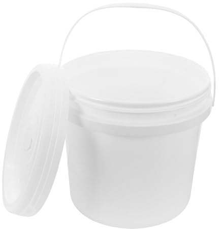 Garneck Contenitore per Salviettine Umide Bianco da 5l in Plastico, Leggero e Portatile, per Ufficio o Scrivania