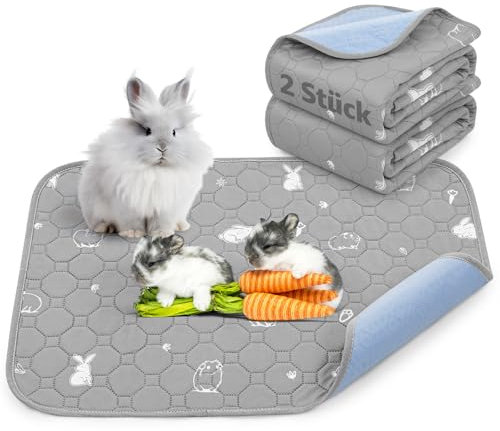 PICK FOR LIFE Wiederverwendbare PIPI Pads für Meerschweinchen, waschbar und super saugfähige Unterlagen, Kleintiermatten für Kaninchen, Hamster, Welpen