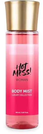 Ho.t Mess Woman Body Spray Mist Perfume with Citrus Mandarin, Passionfruit, Rose, Jasmine, Vanilla & Musk Long Lasting Fragrance, 150ML