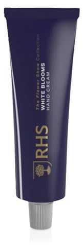 RHS Flower Show White Blooms Hand Cream, Fast-Absorbing Moisturising Care with Shea Butter, Delicately Scented with Rose, Jasmine & Vanilla Notes – 50ml