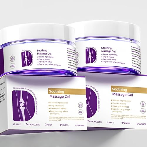 Kr - eain 2 Joint Pain Relief Purple Gel, Soothing Pain Relief Massage Gel, Rapid Joint Pain Relief Gel, Pain Relief Gel, Fast-Absorbing, Soothes for Knees, Hands, Lumbar, Neck and Shoulders, 200g