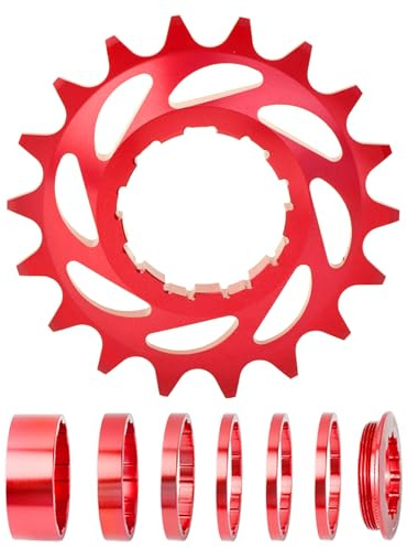 TQUXNGA Juego de ruedas libres de una sola velocidad 16T 18T con espaciador para bicicletas de conversión de una sola velocidad