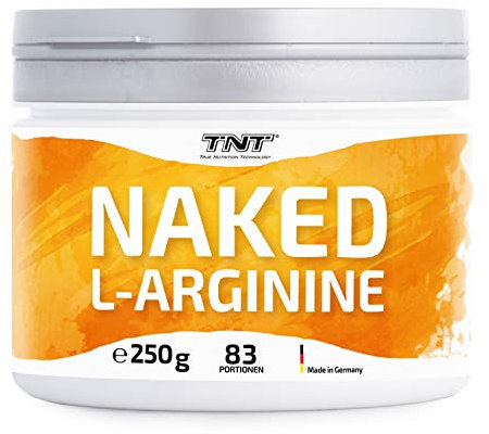 TNT L-Arginin HCL Pulver (250g) • Reines L-Arginin Pulver hochdosiert • Top Löslichkeit • Laborgeprüfte Qualität • Made in Germany • 100% Vegan