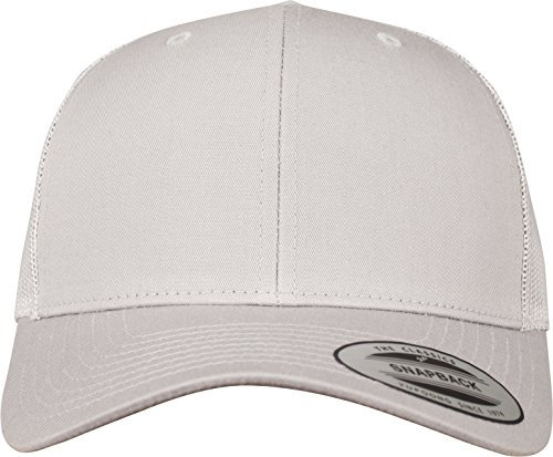 Flexfit 6606-RetroTrucker Gorra de béisbol Unisex adulto, Plateado (silver), Talla única