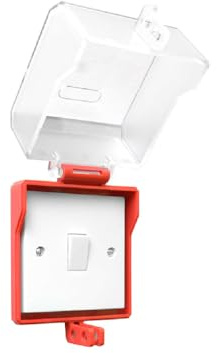 Lockout Tagout Socket & Switch Cover - Single Gang | Holds Up to 2 Padlocks | Fixings Included | Electrical Safety Isolation Device