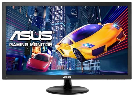 ASUS VP248QG, 24 Inch FHD (1920x1080) Gaming monitor, 1ms, up to 75Hz, DP, HDMI, D-Sub, FreeSync,Low Blue Light, Flicker Free, TUV Certified