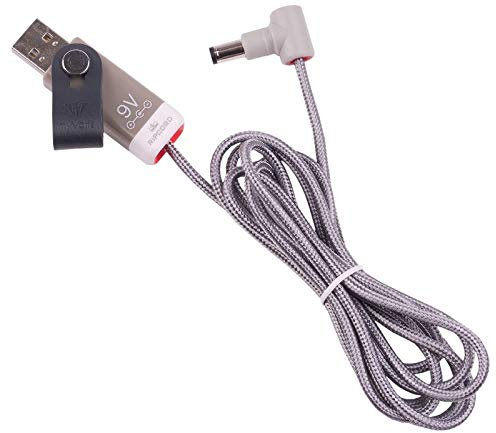 myVolts Ripcord - USB to 9V DC power cable compatible with Brother PT1005BTSZU1 Label printer