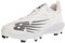 New Balance Men's FuelCell 4040 V6 Molded Baseball Shoe, White/Black, 14