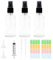 3 Stück 50ml Sprühflasche Glas, Transparente Parfüm Zerstäuberflasche Leere Sprühflasche zum Befüllen, Klein Tragbar Parfüm Zerstäuber für Unterwegs Ätherisches Öle Kosmetik Aromatherapie (3 X 50ml)