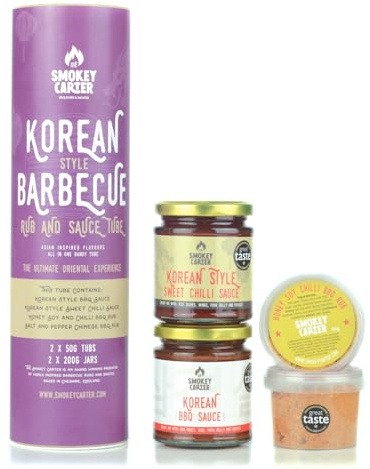 Korean Style BBQ Rub and Sauce Tube | Korean Inspired BBQ Rubs, Sauces & Seasonings Gift Set | The Smokey Carter