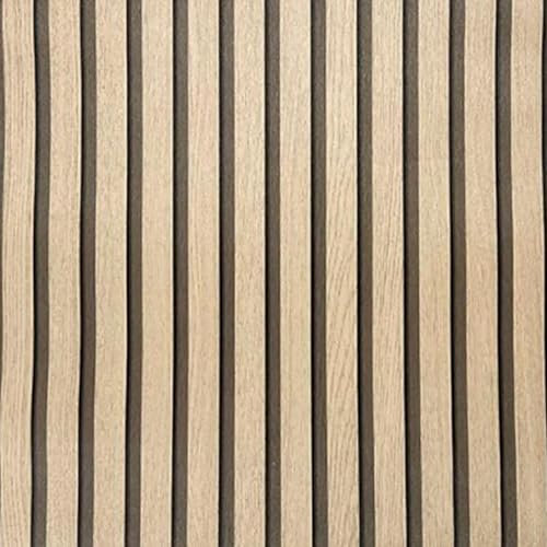 Camiraft 2 Roll Wood Slats Wallpaper Natural Wooden Slats Panelled Wallpaper Roll Wooden Slat Wallpaper Wood Effect Modern Realism Contemporary Feature Wall,9.5 * 0.53M Light Oak