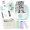 Phomemo Q02 Mini Drucker, Tiny Printer für Studium, Notizen, Bilder, Fotos, Tagebücher, Heimwerken, Sticker Drucker Kompatibel mit Telefon & Tablet, Handy Drucker mit 3 Rollen Papier, Grün