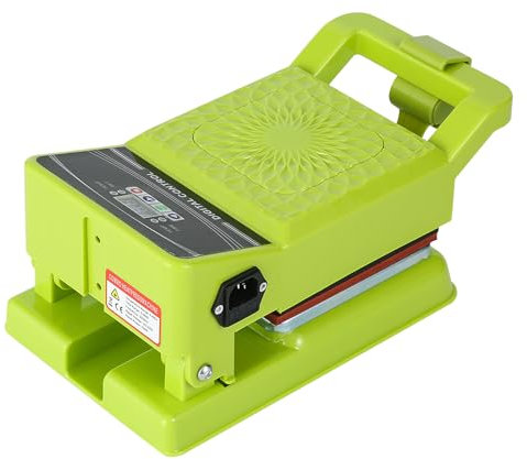 Candeon Máquina de prensa de calor, 15 x 15 cm, mini prensa de calor, prensa textil, 1350 W, máquina de transferencia de calor, máquina de impresión térmica, máquina de impresión térmica, máquina de