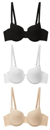 NEXT 3-pack balkong-BHS med bomull