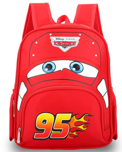 Danbghyuo Car Sacs à Dos,Auto Enfant Sacs Scolaires 3D Impression Sac à Dos Animé Thème Scolaires Cartables Étudiant Cartable Imperméable Léger Sac d'école Animé Sac Accessoire pour Enfants