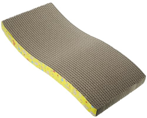 Toyvian Tablero Rascador Varios Estilos Corrugado para Gatos y Gatitos y Protege los Muebles Juguete para Rascar de Papel Marrón Que Alivia el Estrés Varios Estilos Durante el Juego y Entrenamiento