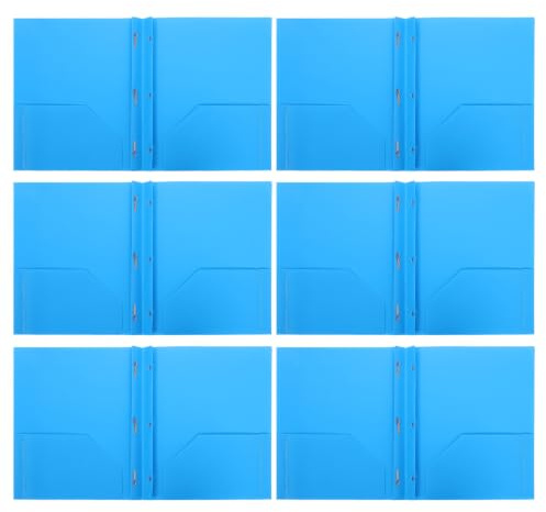 Veemoon 6 carpetas de doble bolsillo, carpetas tipo portafolio con bolsillos, fundas organizadoras de documentos tamaño carta para archivos de proyectos y organización del aula.